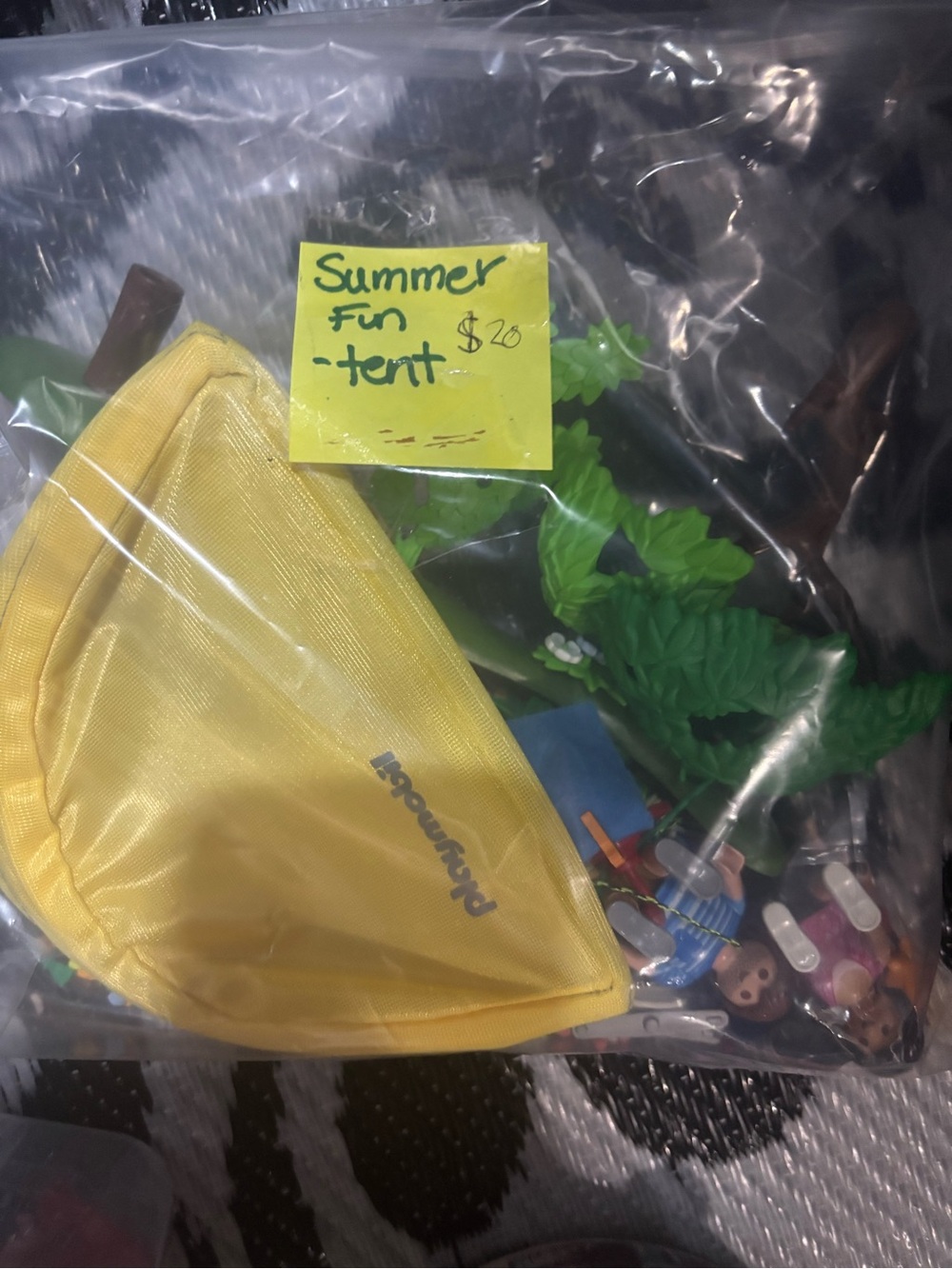 Playmobil Kids Yellow Summer Fun Tent Accessory